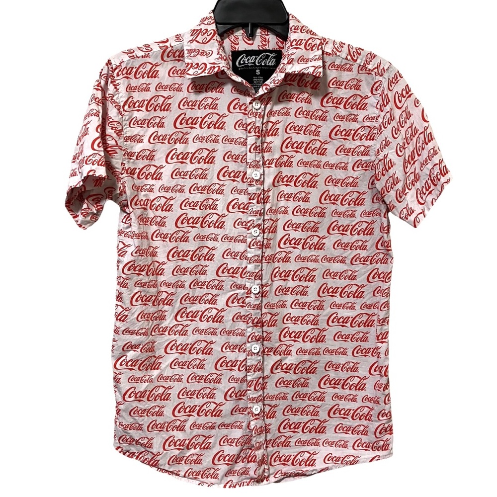 Coca-Cola All Over Print Button Down Shirt
